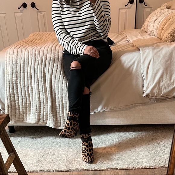 Saint Laurent whyatt Jodhopur boot in leopard print hair calf size 35.5 - Picture 2 of 10